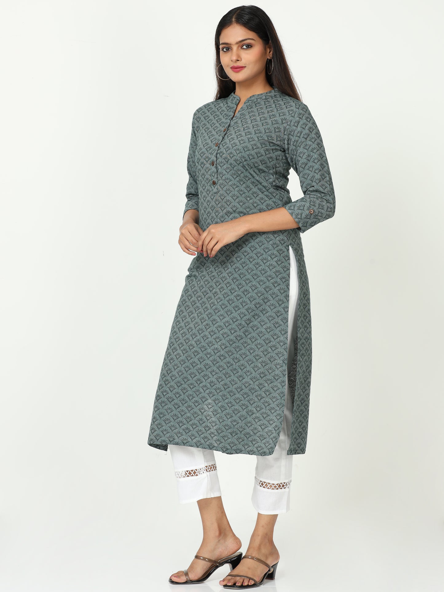 Cotton Jacquard Long kurta