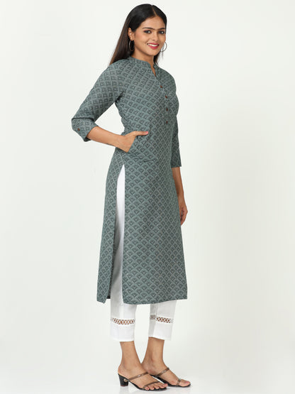 Cotton Jacquard Long kurta