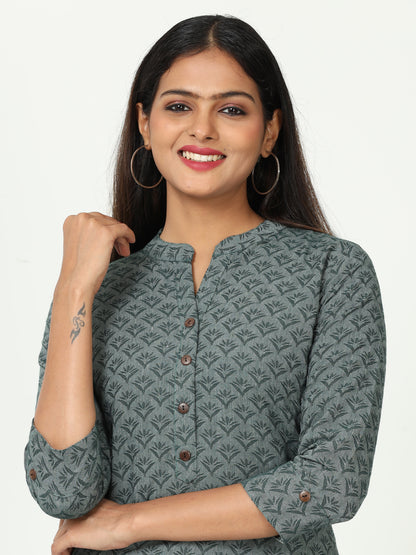 Cotton Jacquard Long kurta