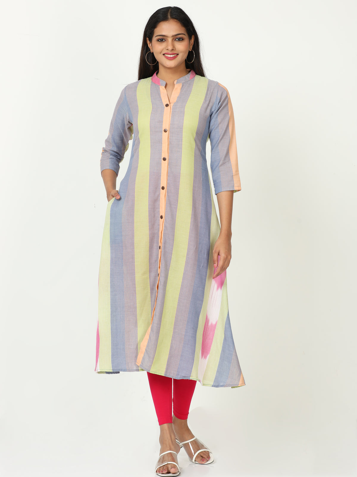 Cotton Ikat Long Kurta