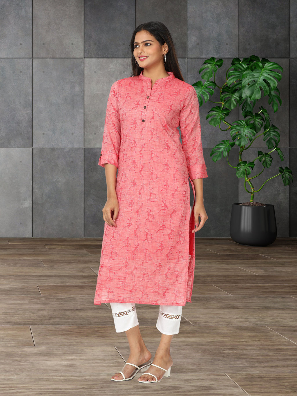 Cotton Jacquard Long kurta