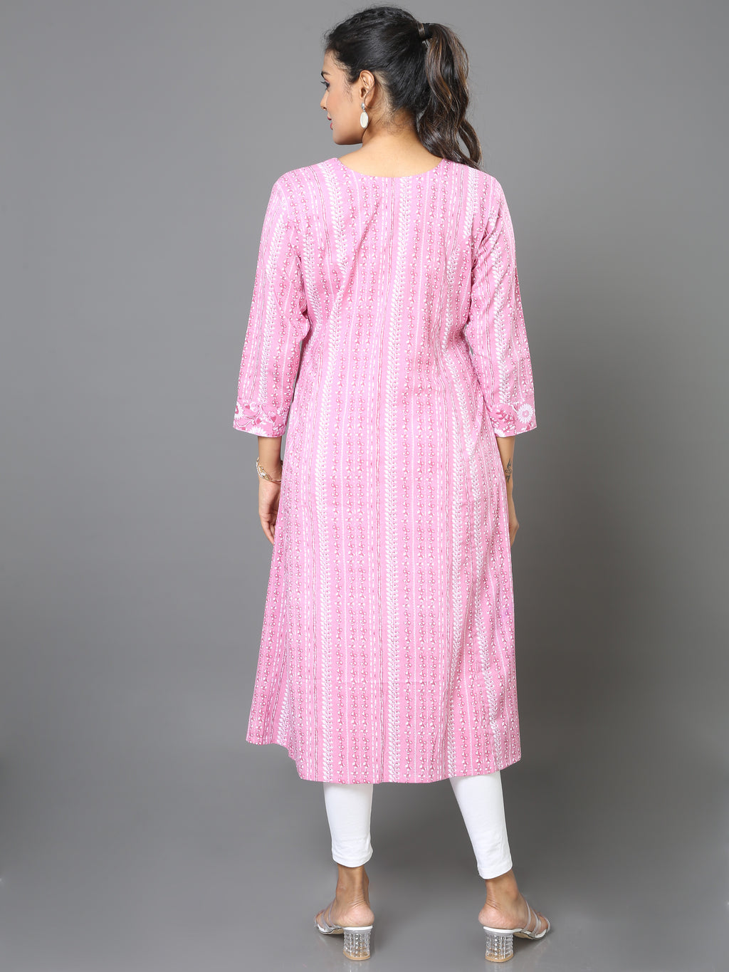 Cotton Block Printed Princes Cut Long Kurta