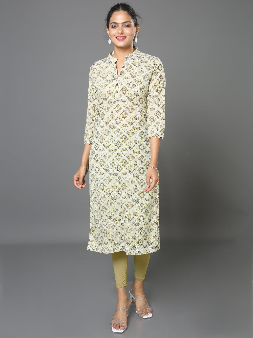 Cotton Block Printed Long Kurta
