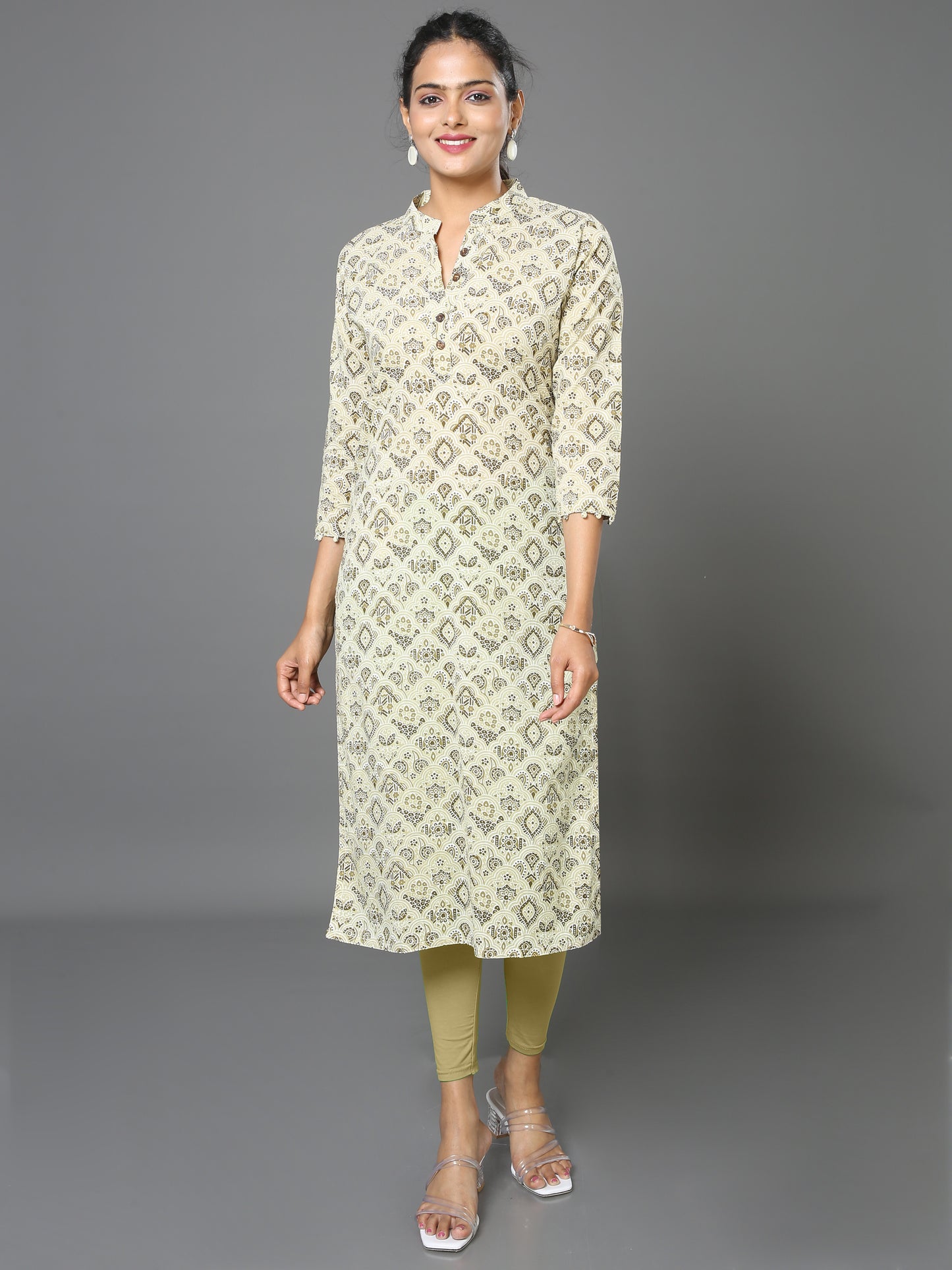 Cotton Block Printed Long Kurta