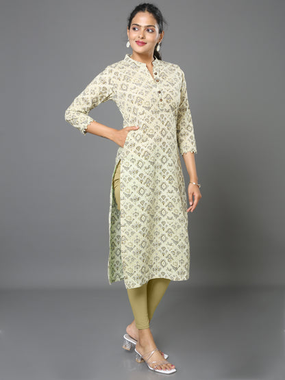 Cotton Block Printed Long Kurta