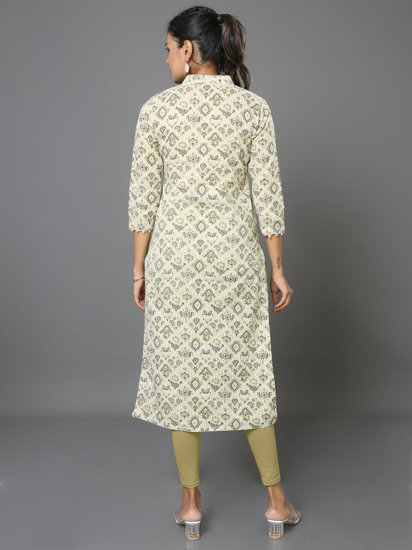 Cotton Block Printed Long Kurta