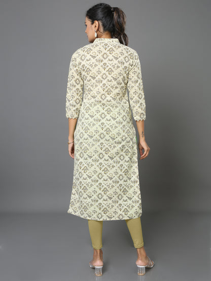 Cotton Block Printed Long Kurta