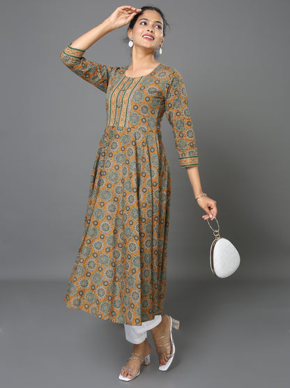 Cotton Flared Long Kurta