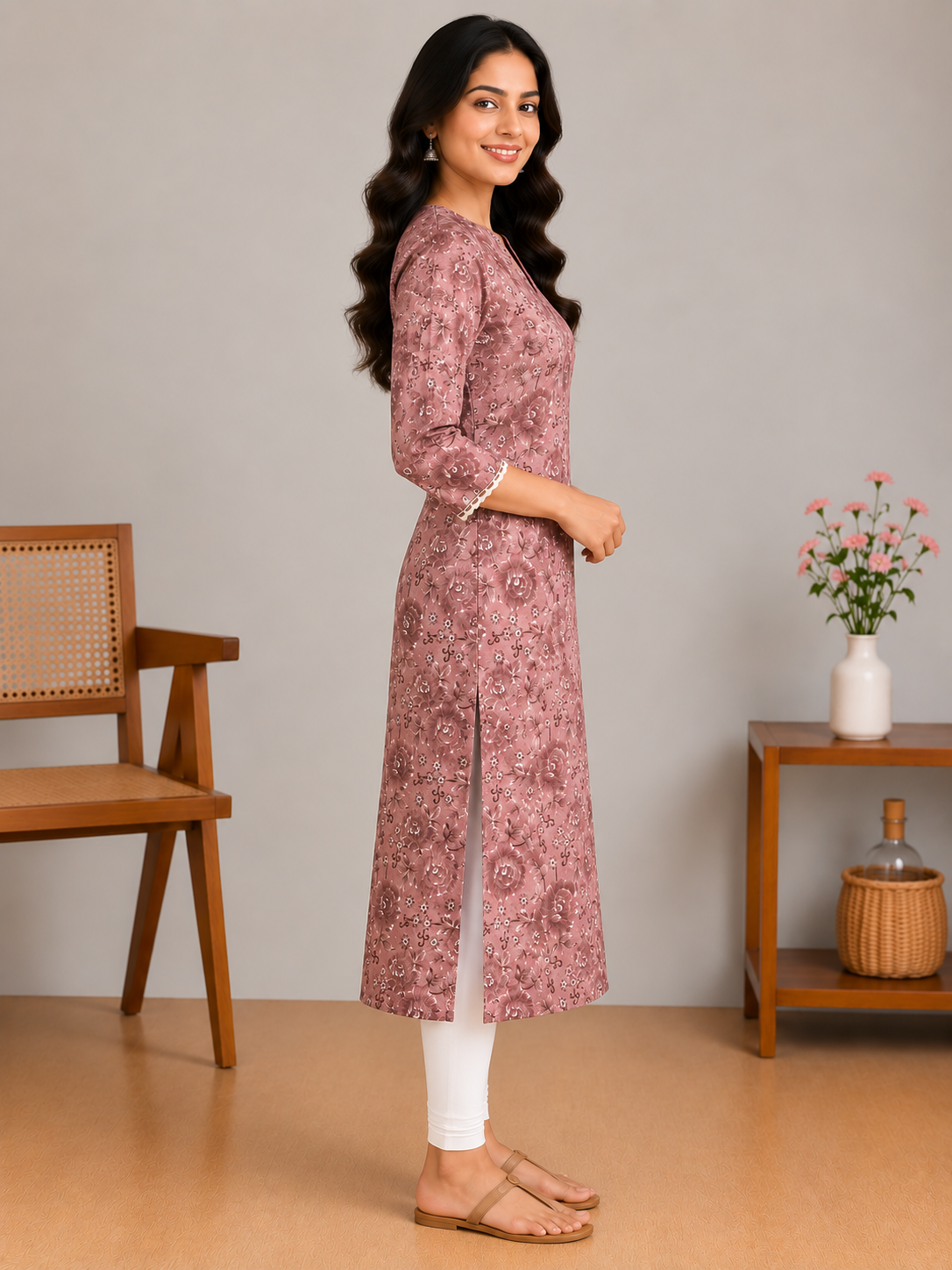 Zoya Cotton Printed Long Kurta