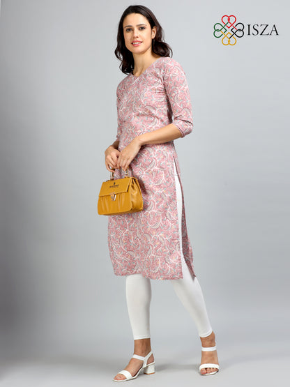 Cotton Block Printed Long Kurta