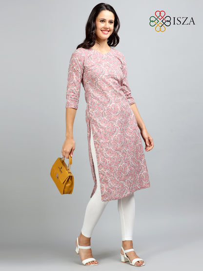 Cotton Block Printed Long Kurta