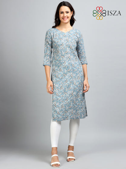 Cotton Block Printed Long Kurta