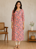 Gulabi Cotton Printed Long Kurta