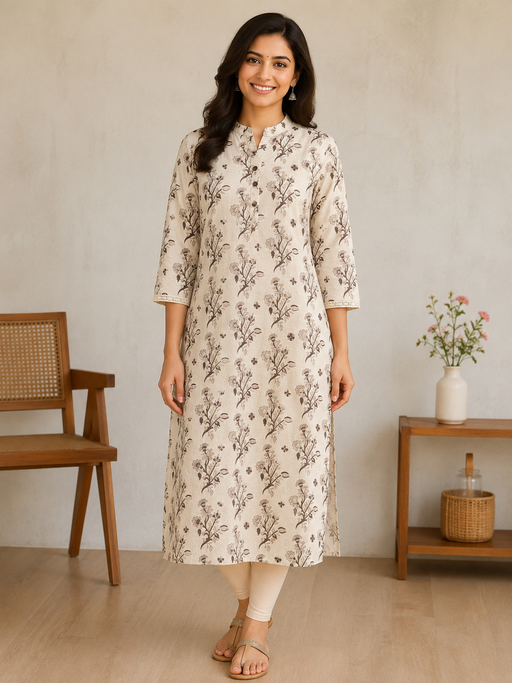 Meher Cotton Printed Long Kurta