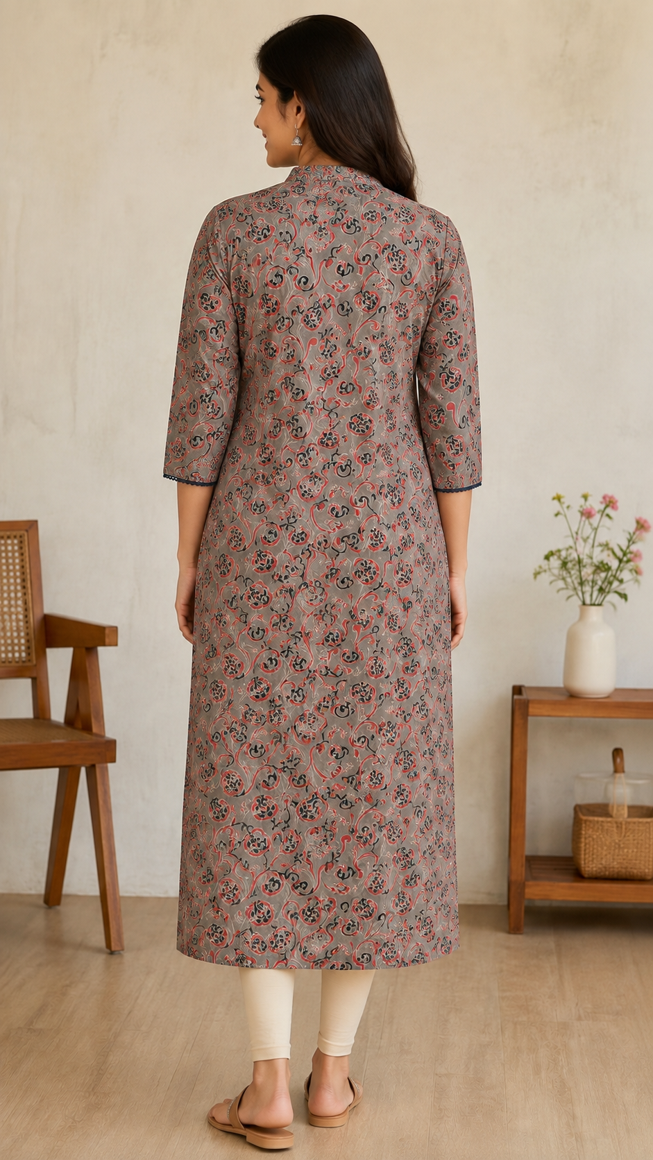 Riwa Cotton Printed Long Kurta