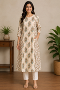 Aarini Cotton Printed Long Kurta