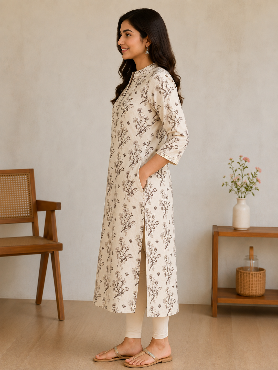 Meher Cotton Printed Long Kurta