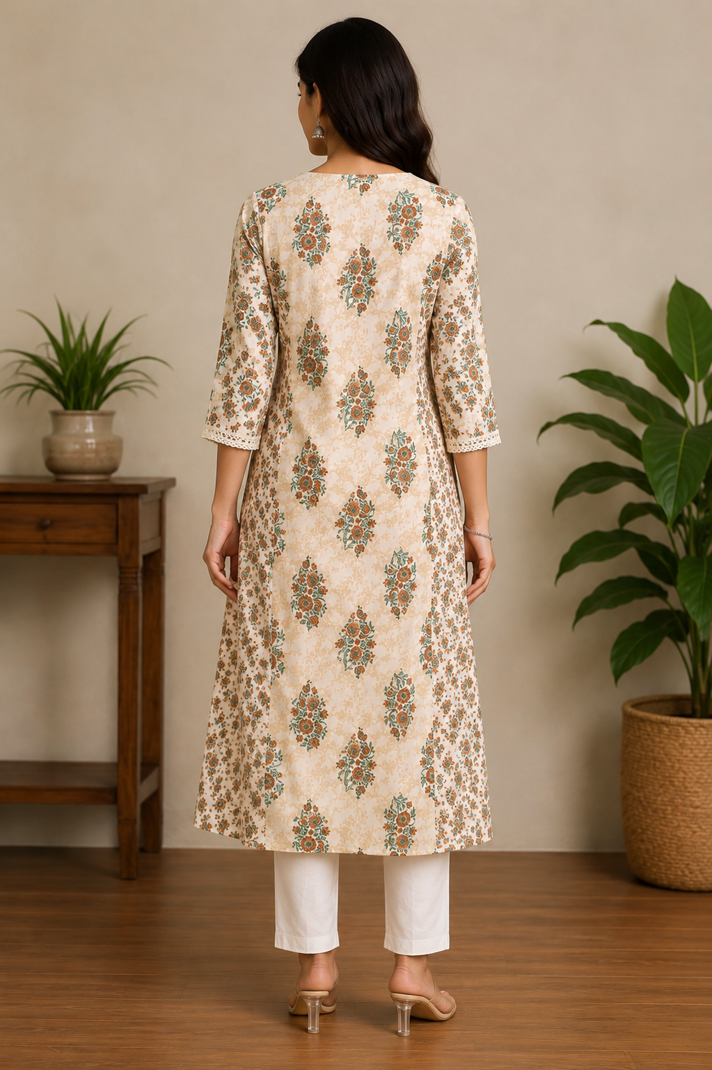 Aarini Cotton Printed Long Kurta