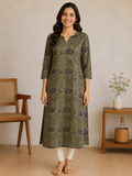 Padma Cotton Printed Long Kurta