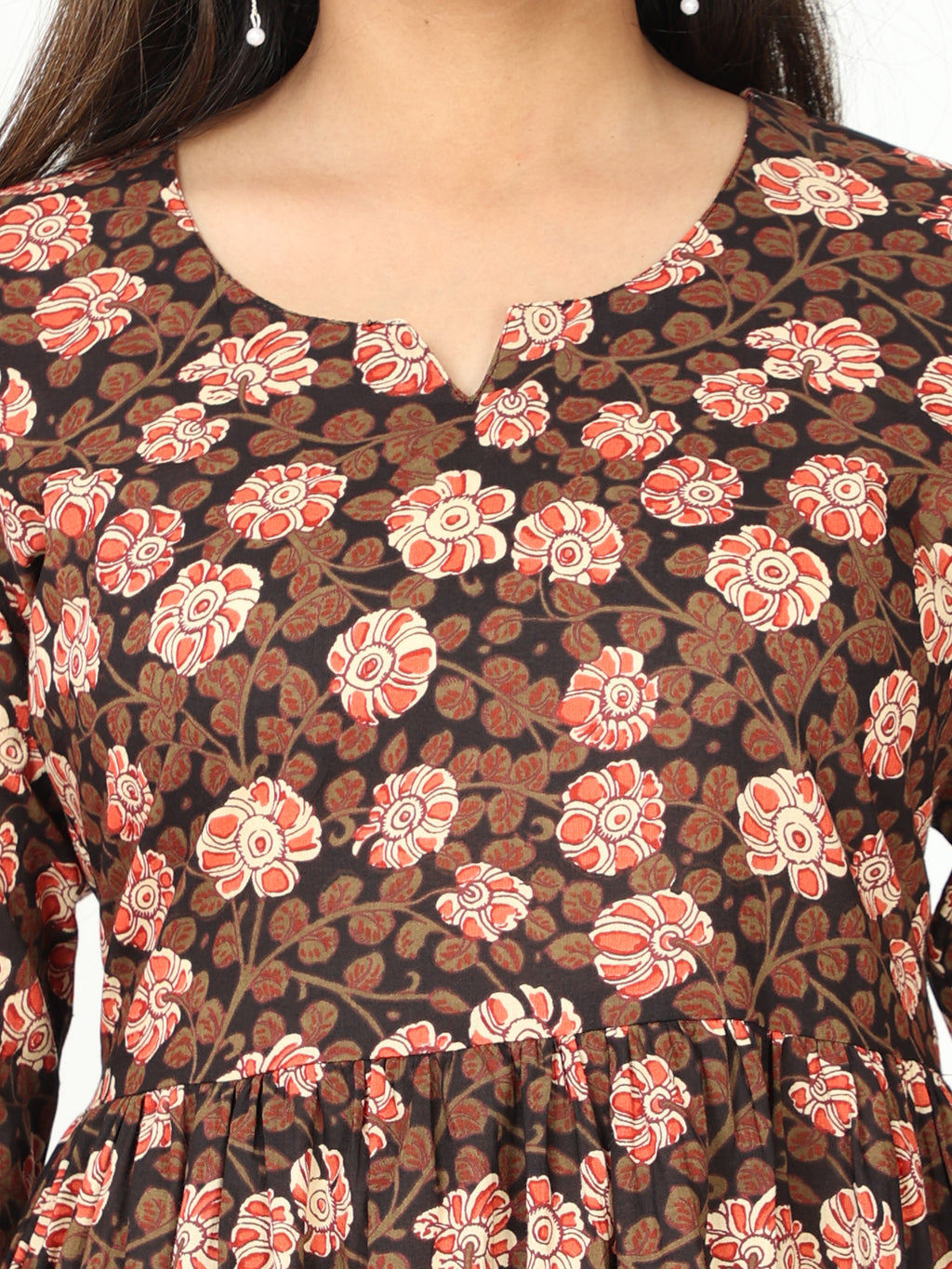 Cotton Block Printed Long Kurta