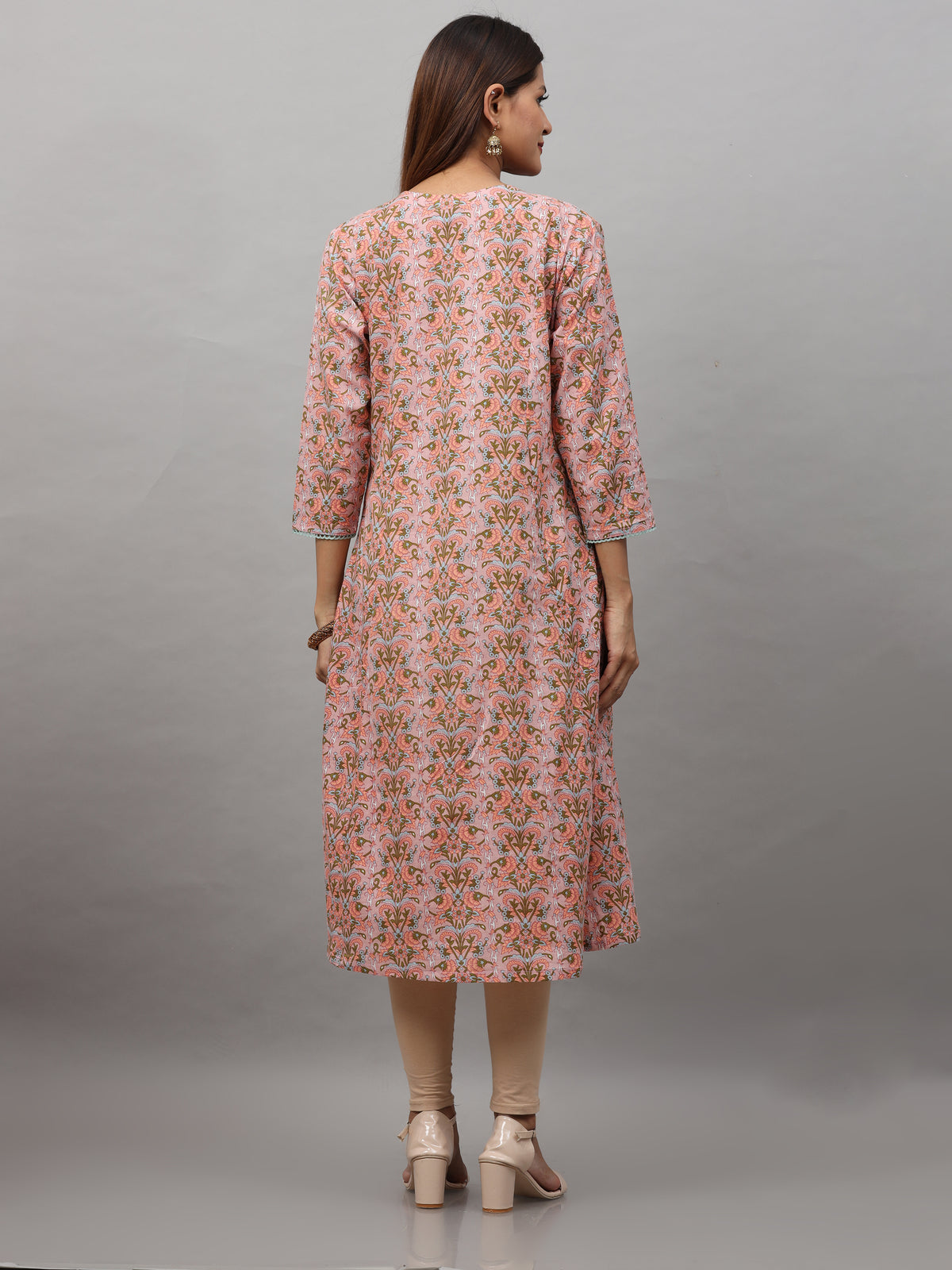 Cotton Block Printed Long Kurta