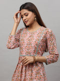 Cotton Block Printed Long Kurta