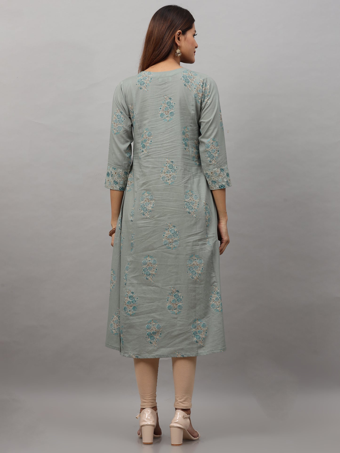 Cotton Block Printed Long Kurta