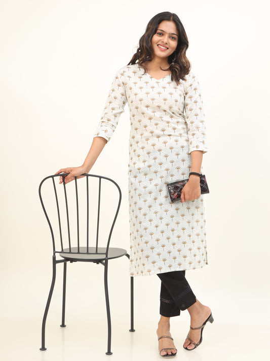 Cotton Block Printed long kurta