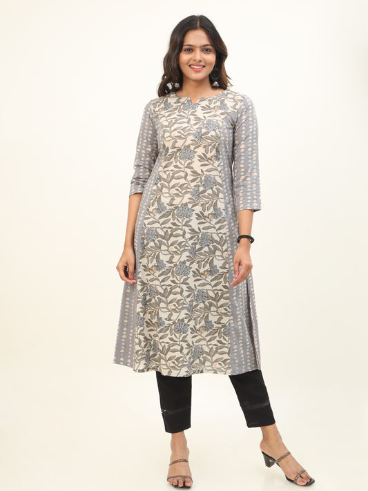 Cotton Block Printed Long Kurta