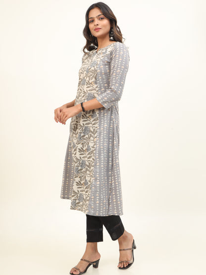 Cotton Block Printed Long Kurta