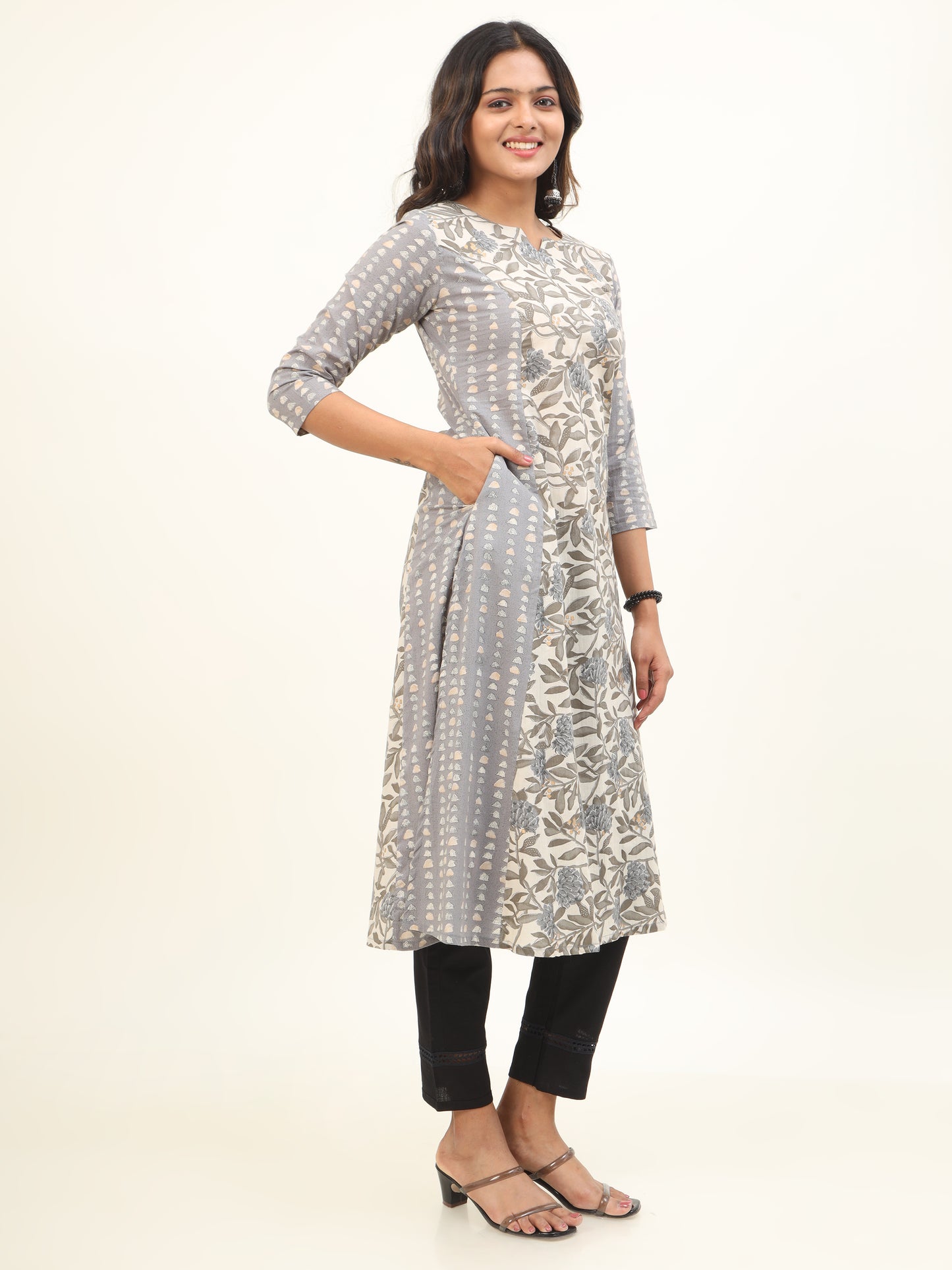 Cotton Block Printed Long Kurta