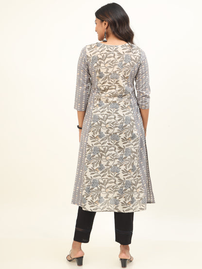 Cotton Block Printed Long Kurta