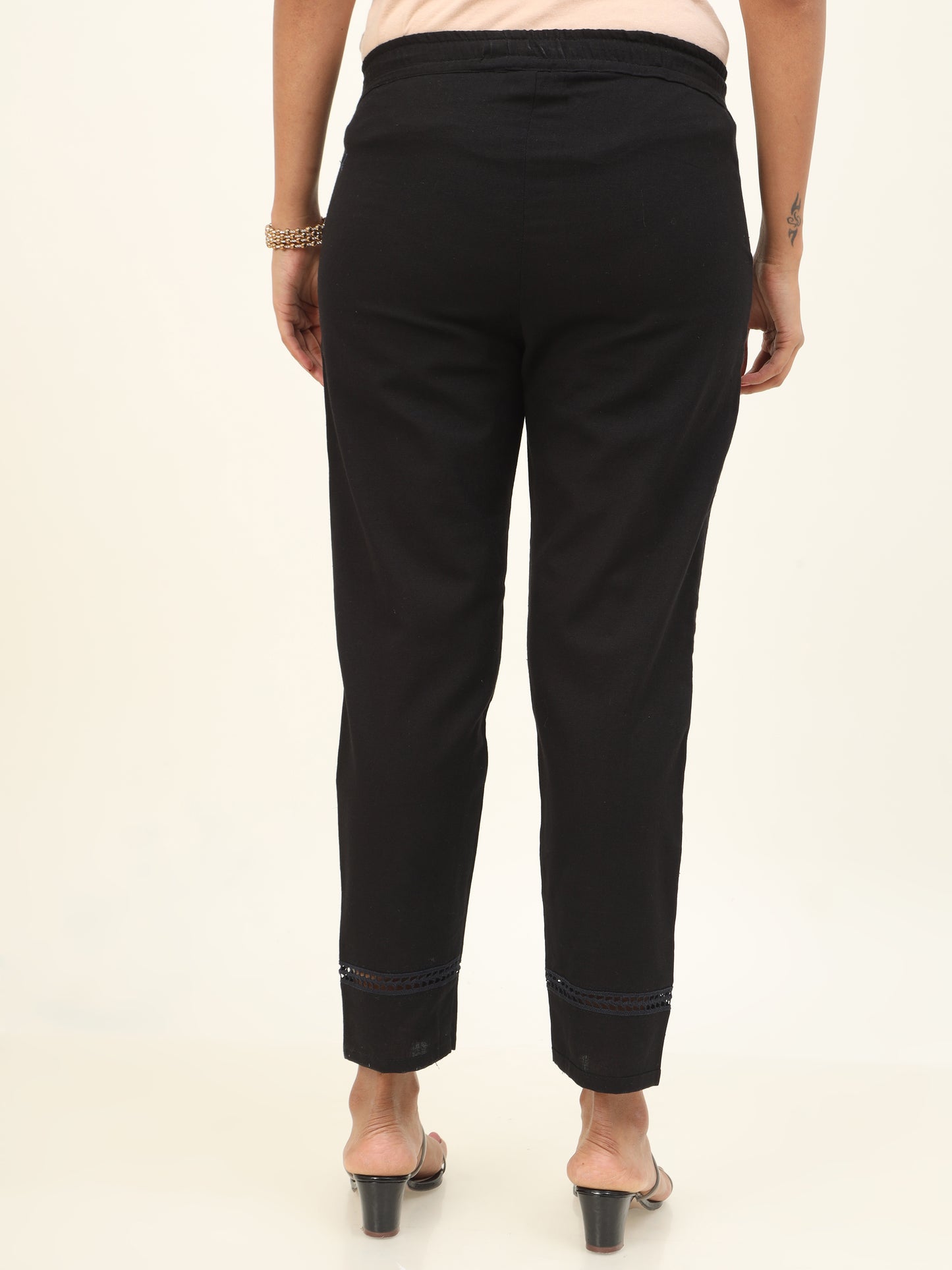 Cotton Plain Straight Pant