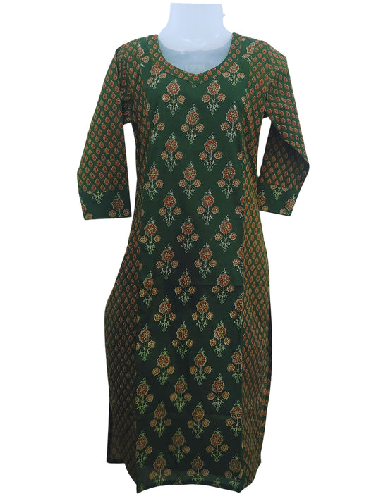 Cotton Block Printed Long Kurta