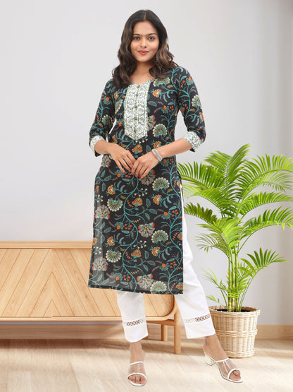 Cotton Block Printed Long Kurta