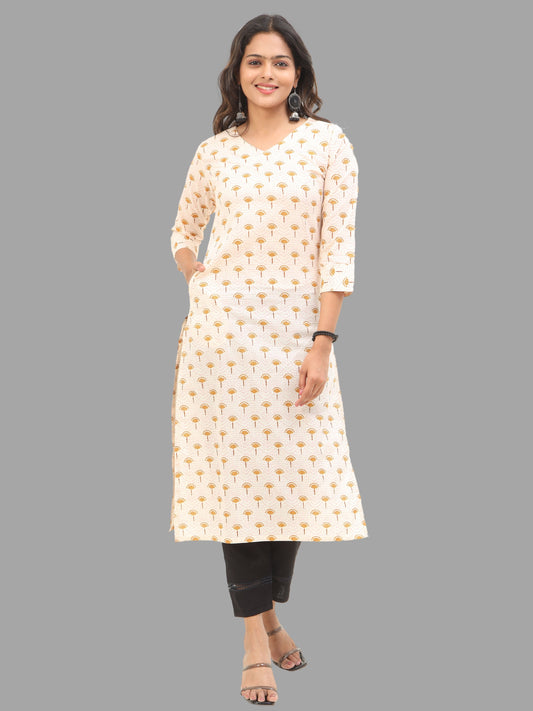 Cotton Block Printed Long Kurta