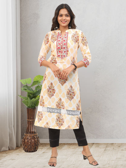 Cotton Block printed Long Kurta