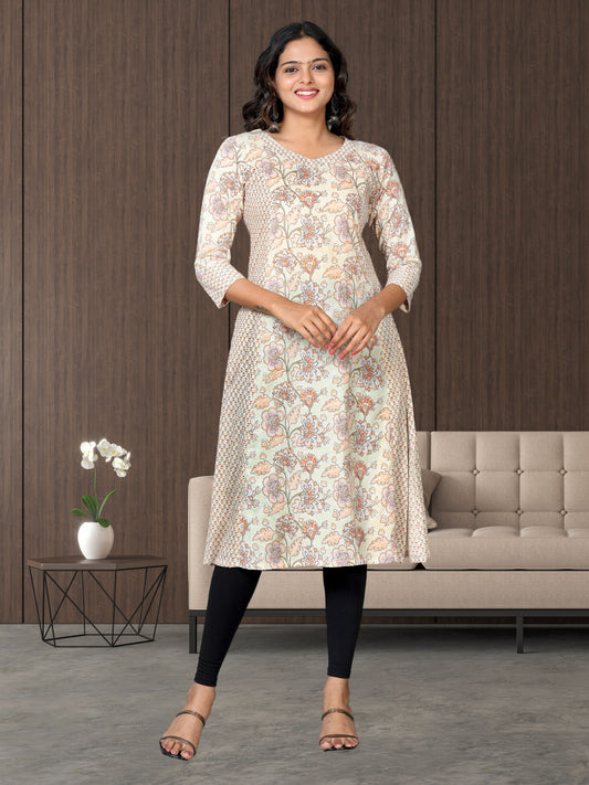 Cotton Block printed Long Kurta