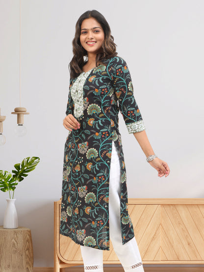 Cotton Block Printed Long Kurta