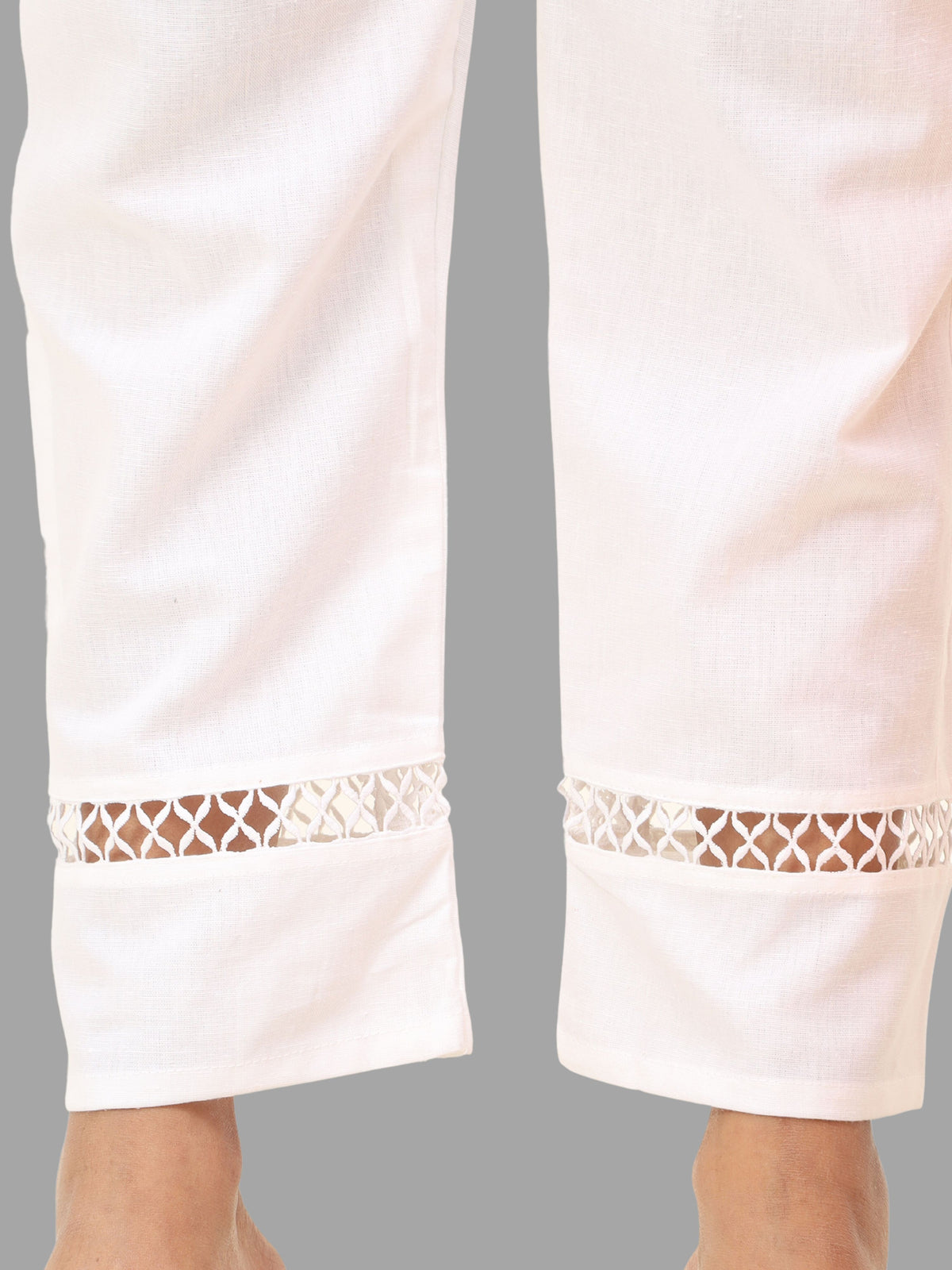 Cotton Plain Straight Pant