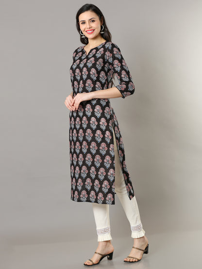 Cotton Block Printed Long Kurta