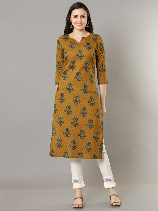 Cotton Block Printed Long Kurta