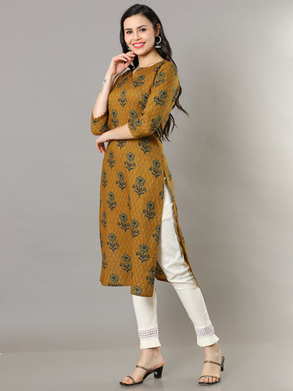 Cotton Block Printed Long Kurta