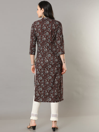 Cotton Block Printed Long Kurta