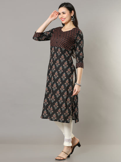 Cotton Block Printed Long Kurta