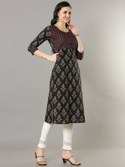 Cotton Block Printed Long Kurta