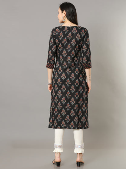 Cotton Block Printed Long Kurta