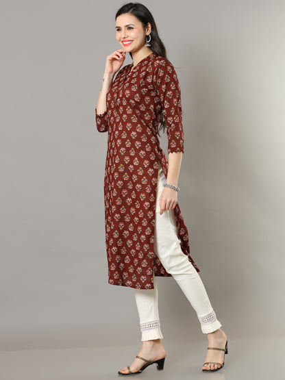 Cotton Block Printed Long Kurta