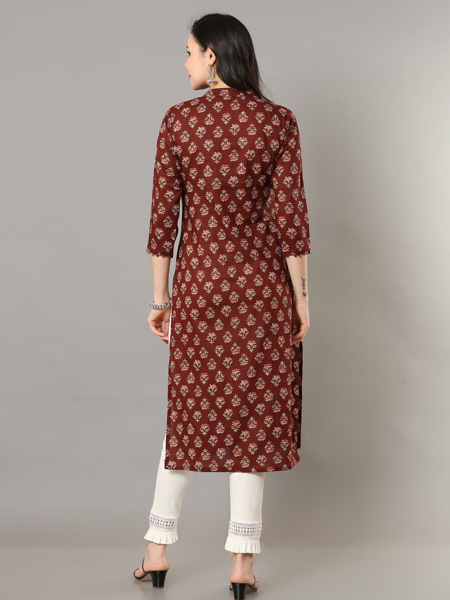 Cotton Block Printed Long Kurta