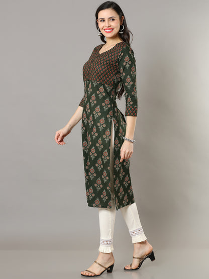 Cotton Block Printed Long Kurta